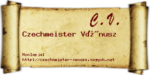 Czechmeister Vénusz névjegykártya